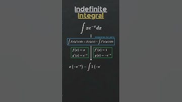 Indefinite Integral xe^(-x)