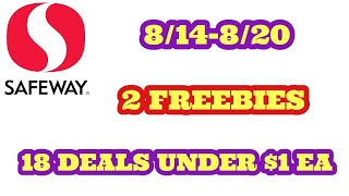 FREEBIES DEALS UNDER 1 EACH AT SAFEWAY OR ACME -