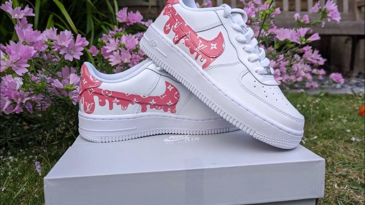 pink lv air force 1