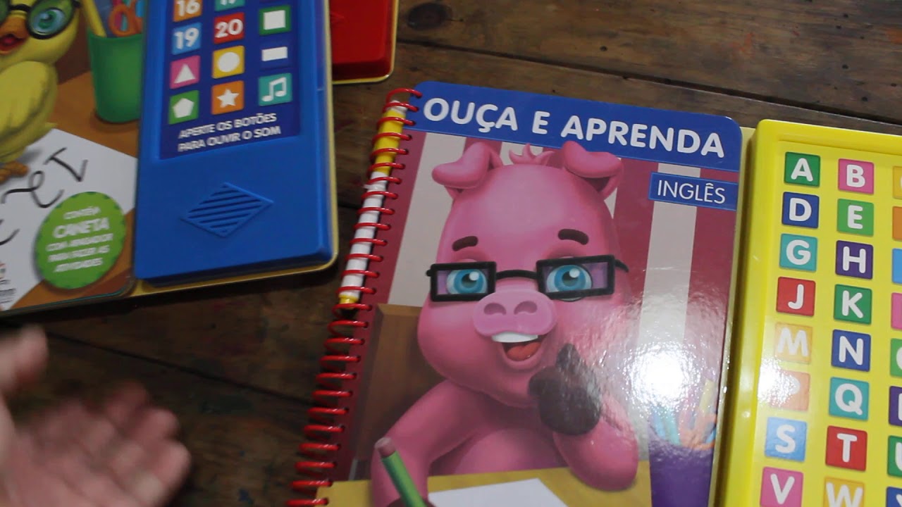 Coleção Ouça e Aprenda Blu Editora - Livro com Sons e Escreva e apague. Ciranda dos Livros apresenta