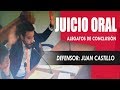 Juicio oral ALEGATOS DE CONCLUSION ACTO SEXUAL CON MENOR DE 14 AGRAVADO