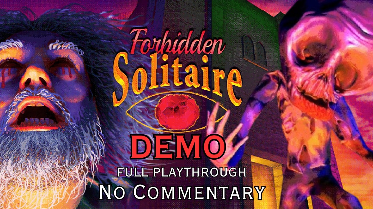 Forbidden Solitaire demo | No Commentary Playthrough - FMV SOLITAIRE HORROR AWESOMENESS!