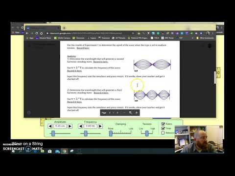 Phet Waves in a Rope explaination