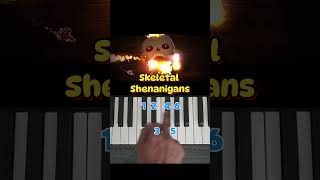 Skeletal Shenanigans 100% (Demon) – Easy Piano Tutorial #shorts #shortsfeed #pianotutorial