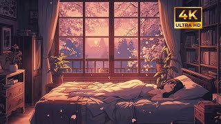 Peaceful Evening 🌸 Soft Music & Falling Sakura screenshot 5