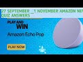 Amazon Alexa Smart Speaker Quiz Answer Today Amazon Tecno Pop 9 Quiz Answer Amazon Echo Pop