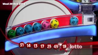 The National Lottery ‘Lotto’ draw results from Wednesday 29th October 2014