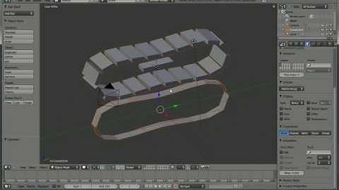 Blender 2.5 Tutorial - How to make a Tank Track!