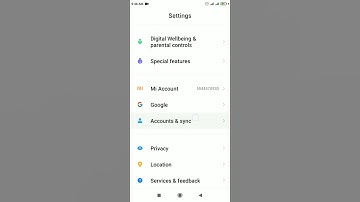 How to Auto sync data in Redmi 7A MIUI 12.5 version designed by Xiaomi | Account and sync settings