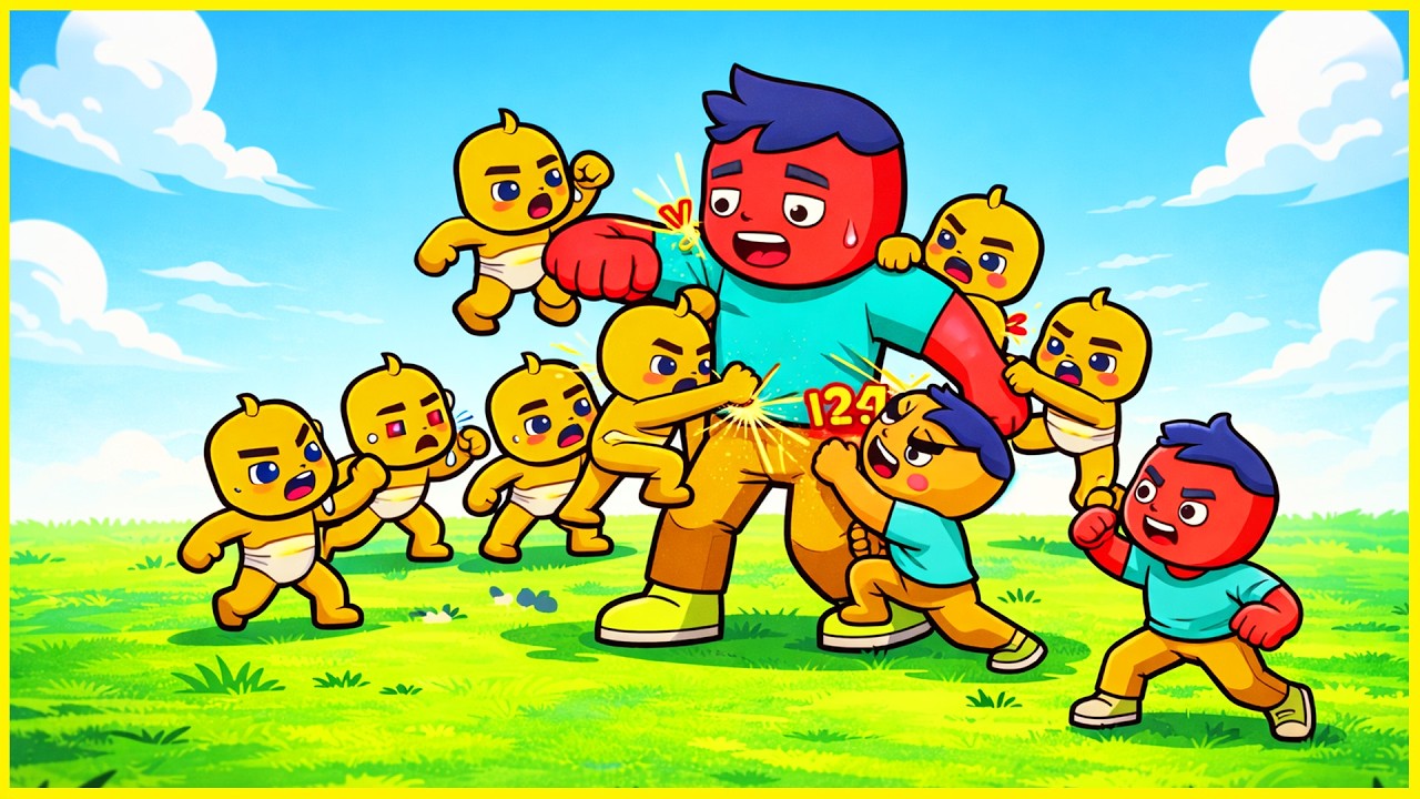 Jeden Facet vs 10 Dzieciaków - Kto Wygra?!