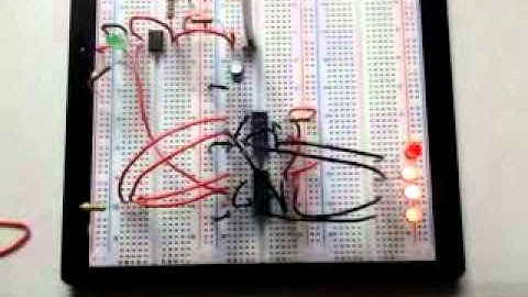 Digital Counter Using 4 D-Flip Flops.