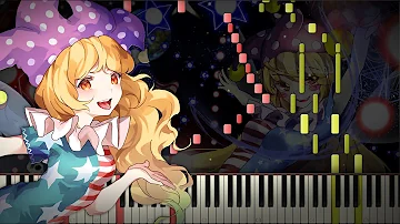 Synthesia: Touhou 15 - Pierrot of the Star-Spangled Banner | Piano Tutorial | by EpreTroll