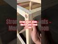 Strong Wood Joints – Mortise and Tenon Frame