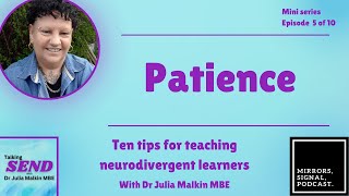 Have patience in driving lessons | Episode 5 of 10 - Dr Julia Malkin