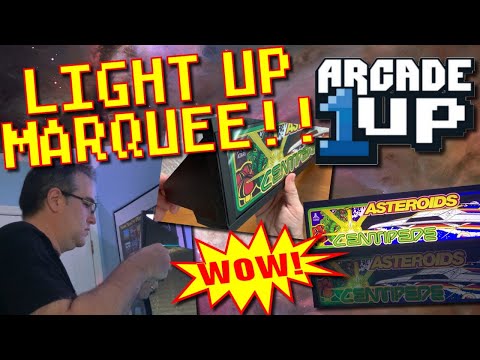 Arcade 1up Light Up Marquee Install (WOW!) from Greg's Game Room