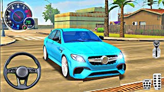 Blue Mercedes Benz Car Driving in Taxi Simulator - Android GamePlay screenshot 4