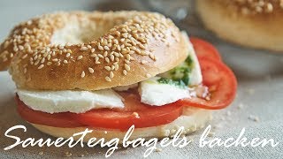 Blumüseküche - Sauerteigbagels Backen