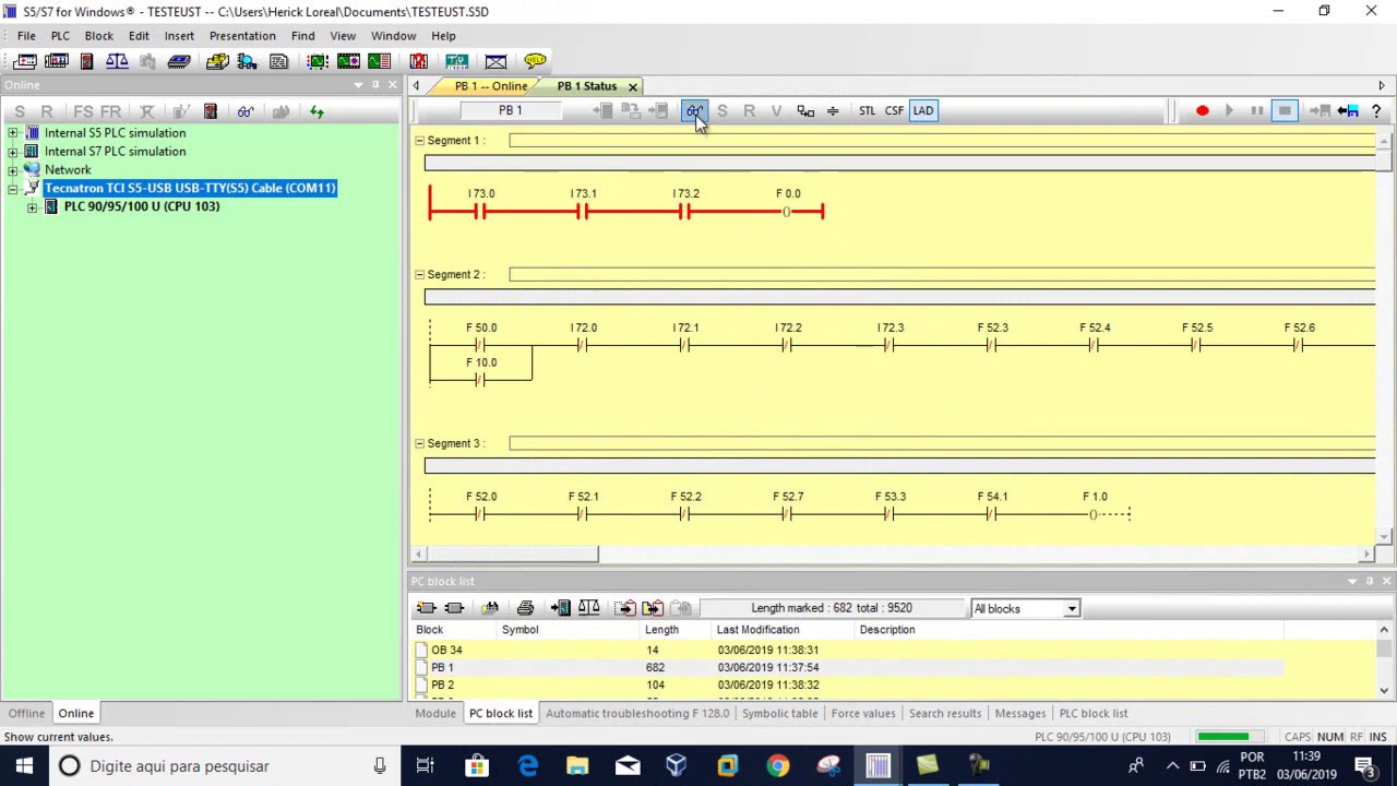 clp siemens simatic s5-100u cpu traing