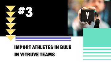Import athletes with a TSV file in Vitruve Teams | #3 Tutorial