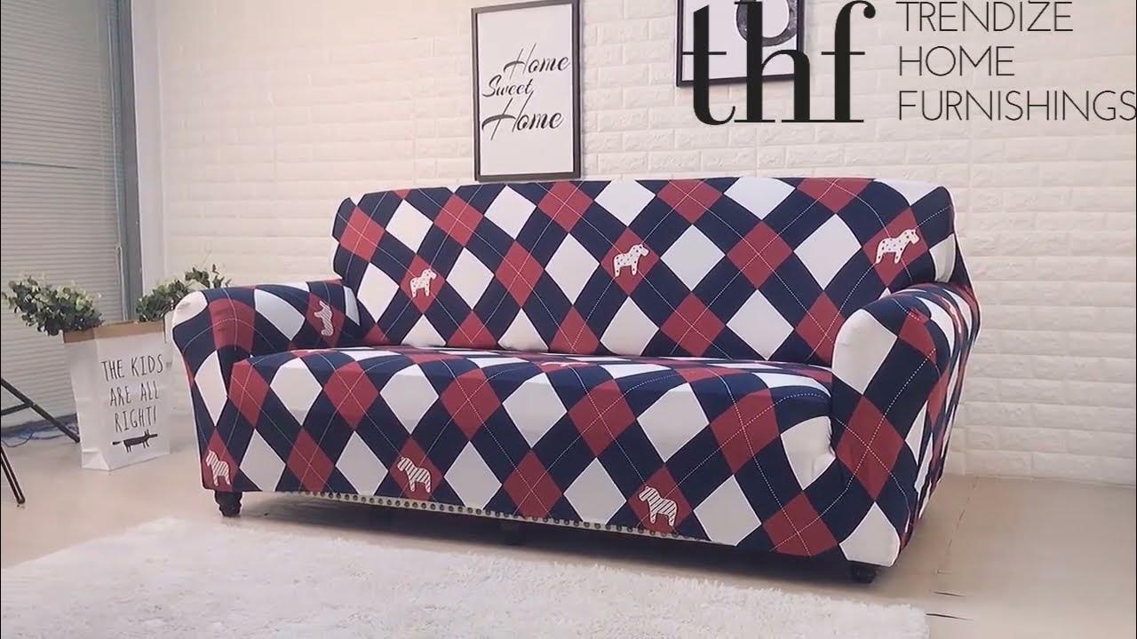 Trendize Stretchable Elastic Sofa CoverL Shape Sectional Sofa Covers