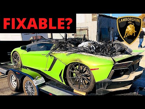 Bought BADLY BURNED Lamborghini Aventador From ROYALTY EXOTICS!! $300,000+ TO FIX!!