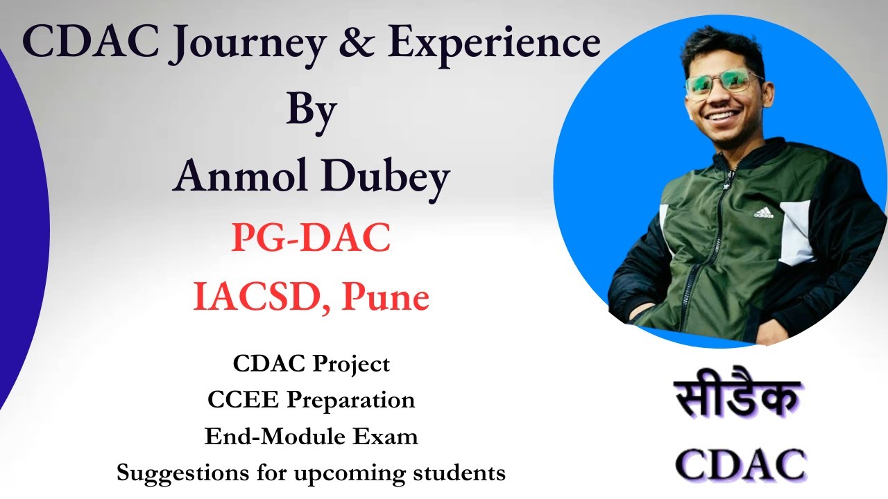 CDAC | Meet With Anmol Dubey | Complete Guidance About PG-DAC Course | IACSD Pune |