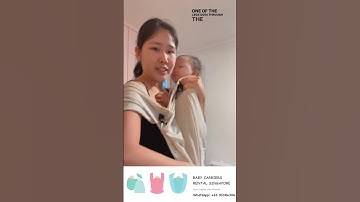 How to wear a Mini Monkey Mesh Sling independently while child is on you? Demo baby is 10 months old