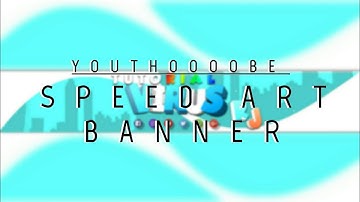 [SPEEDART #1]How to make a cool YouTube banner (PS TOUCH) speed art / how to make an easy (2017)