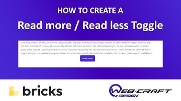 How to create a read more / read less toggle Element in Wordpress using Bricks Builder!