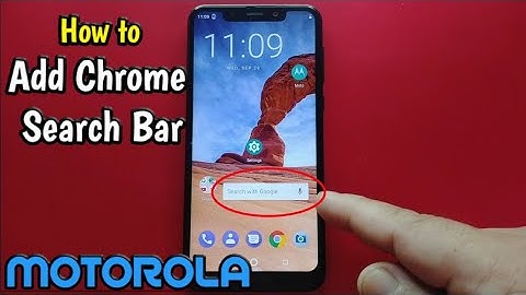 How to Add Chrome Search Bar on Motorola One (XT1941-4)