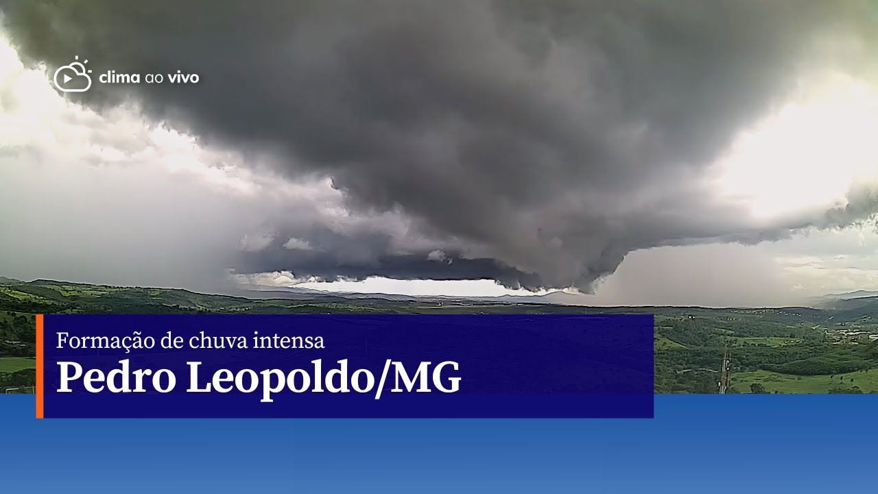 Formação de chuva intensa em Pedro Leopoldo/MG - 09/01/23