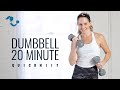 Dumbbell 20 Minute Quick HIIT Workout:  Full body high Intensity interval training home workout