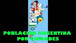 Población Argentina por ciudades