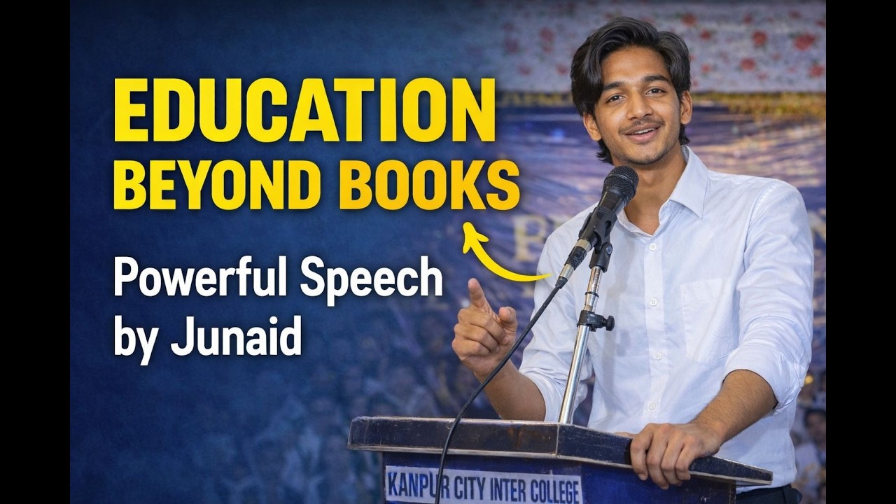 Education Beyond Books – Inspiring Speech by Junaid. - YouTube