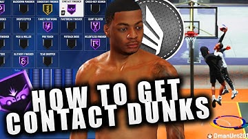 How To Get Contact Dunk Animations EASY on NBA 2K20!