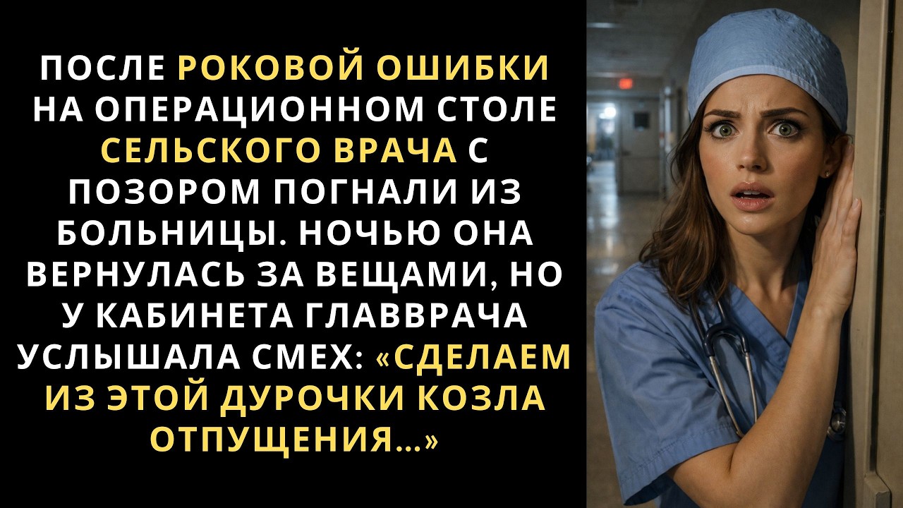 После роковой ошибки сельского врача с позором погнали из больницы. Ночью она вернулась за вещами