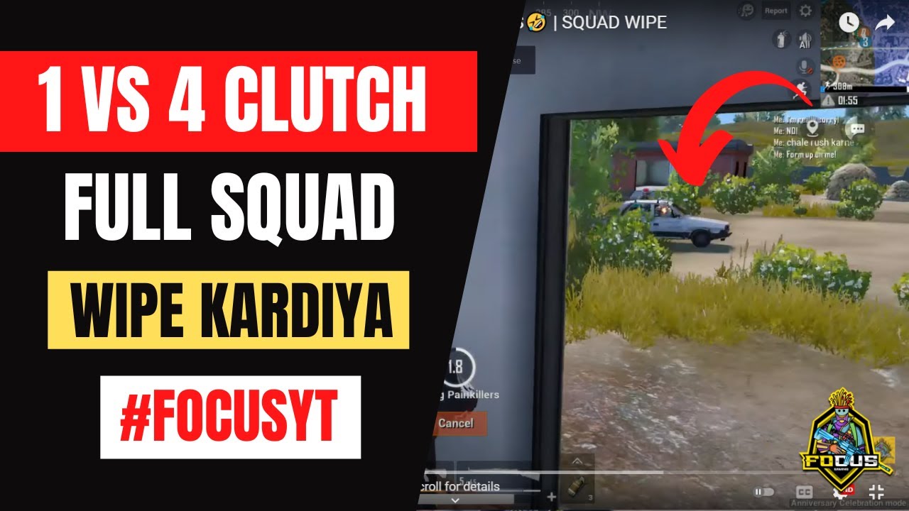 BEST 1 VS 4 CLUTCHES IN PUBG MOBILE | FUNNY HIGHLIGHTS🤣 | SQUAD WIPE ...