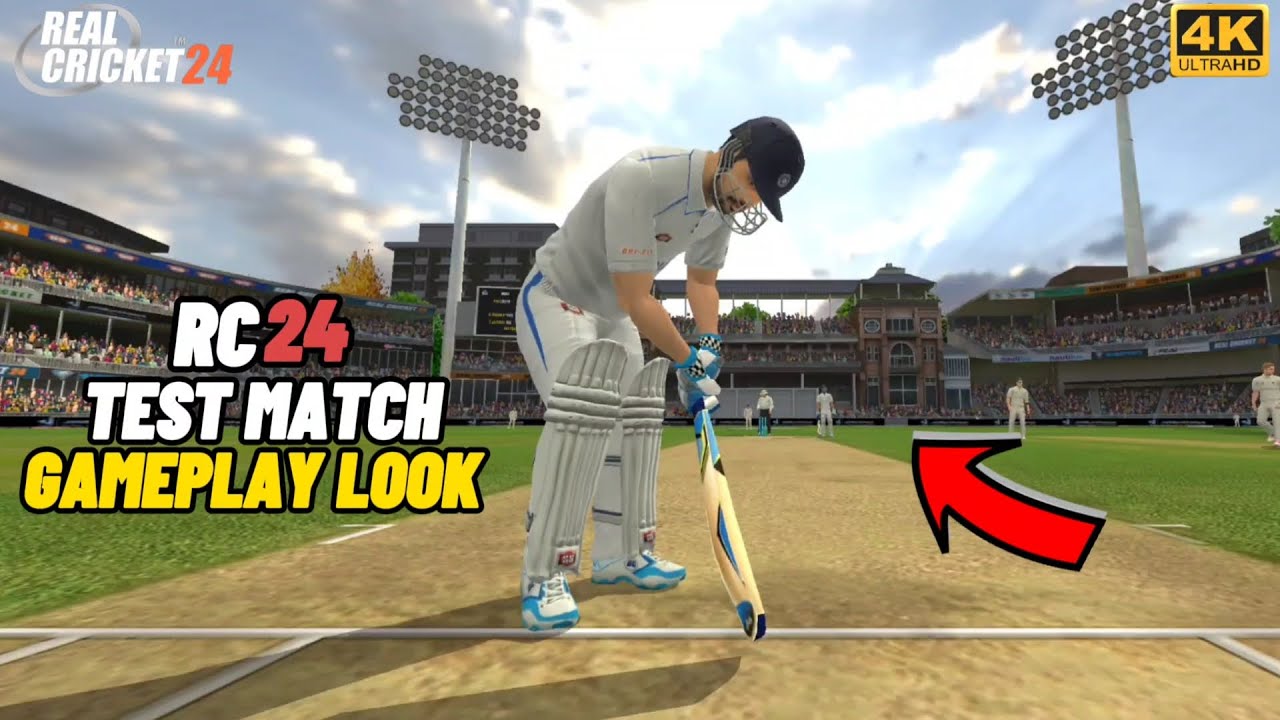REAL CRICKET 24 FIRST TEST MATCH GAMEPLAY LOOK 🥵🔥 REAL CRICKET 24 ।। # ...