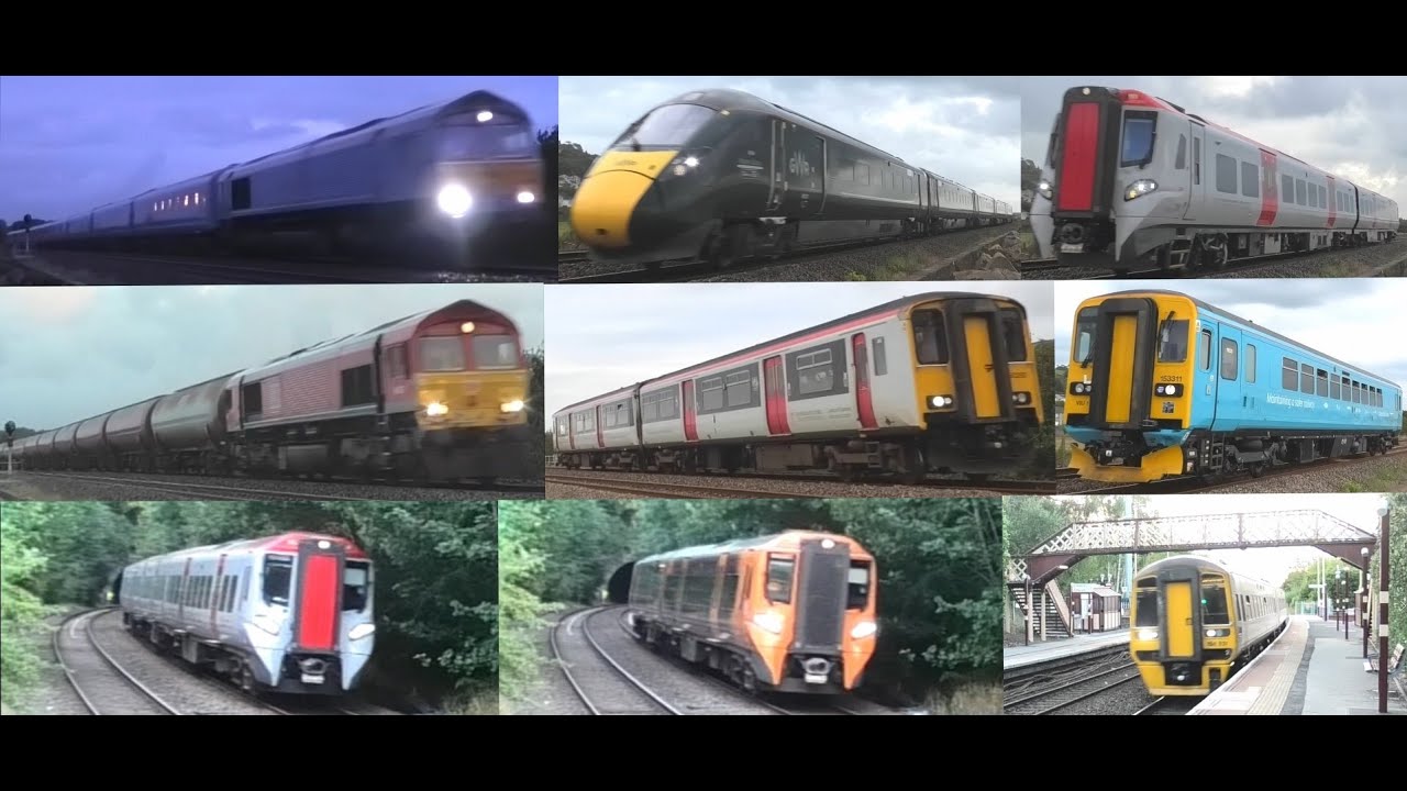 Trains at Pwll & Oakengates Aug/Sep '25 - Britannic Explorer/800/197/66 oil/150/153 VIU; 197/196/158