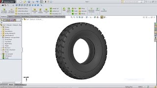 SolidWorks Tutorial | Forklift 7. Tyre