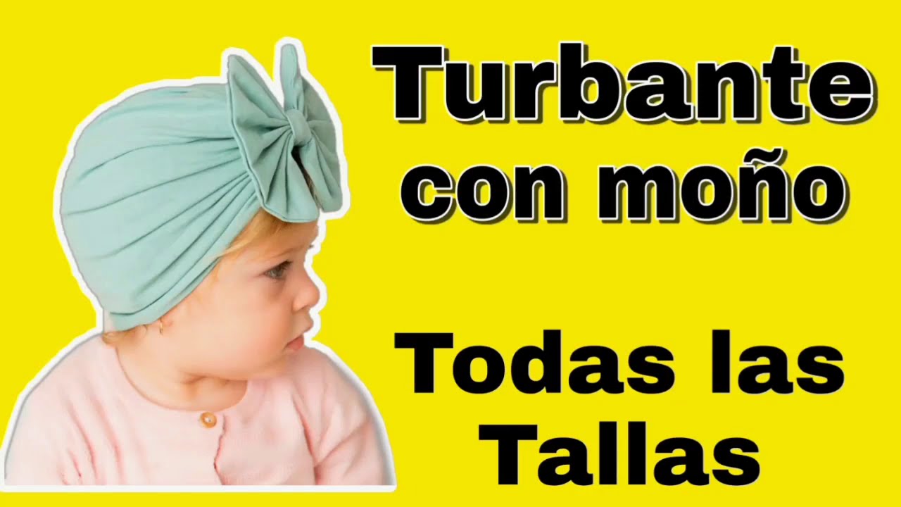 enfocar Suri Desenmarañar Cómo hacer un Turbante para mujer, Cómo hacer un turbante para bebé (Todas  las Tallas) ❤️ - YouTube
