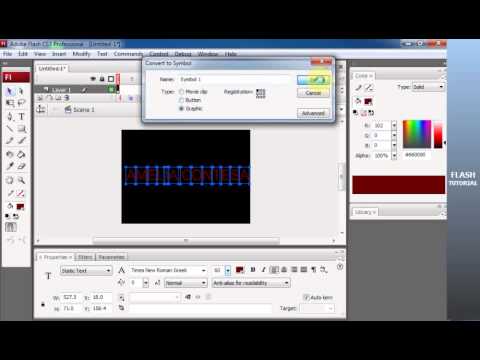  Tutorial  Membuat  Animasi  Teks Berubah Warna Dengan  Adobe  