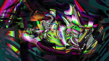 Abstract video synthesis loop 4K 60fps 240secs hwyl 064