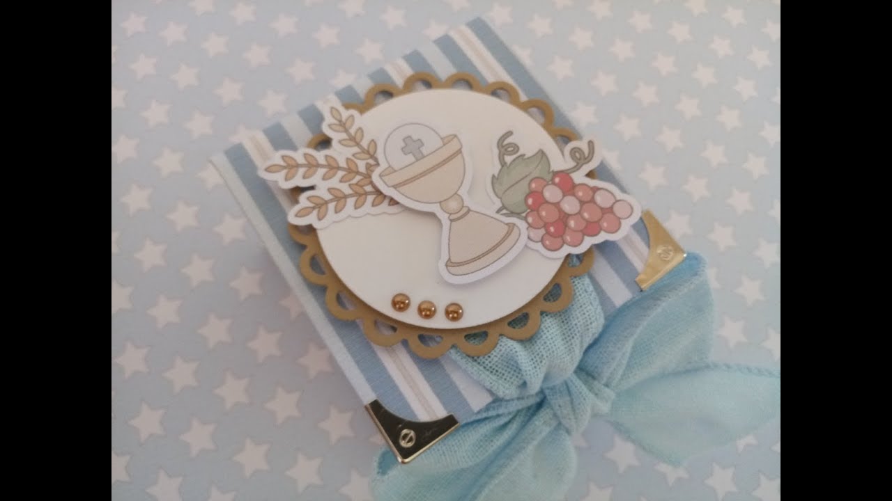DIY Cajita Dulcero Primera Comunión Scrapbook Tutorial