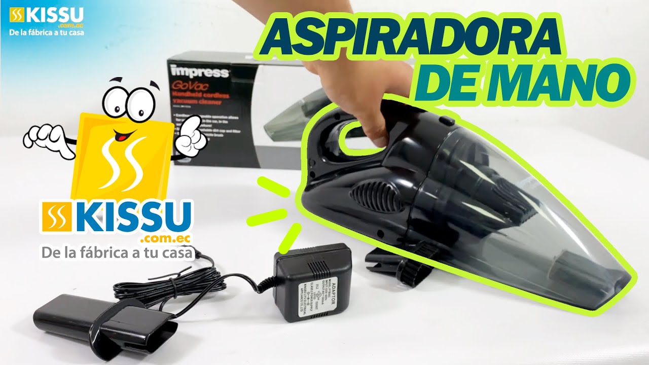 UNBOXING ASPIRADORA PEQUEÑA DE MANO RECARGABLE IMPRESS 45W #KissuEcuador 