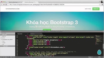 Clip 5.2 - Học thiết kế Web với Bootstrap 3, CSS, HTML - Landing Page: Navbar