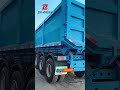 ZW Group 4 Axle 40CBM Sand &amp; Coal U-Type Hydraulic End Dump Semi Trailer