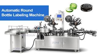 How to Use ZS-TB700D Automatic Side Top Bottom Bottle Labeling Machine with Bottle Unscrambler