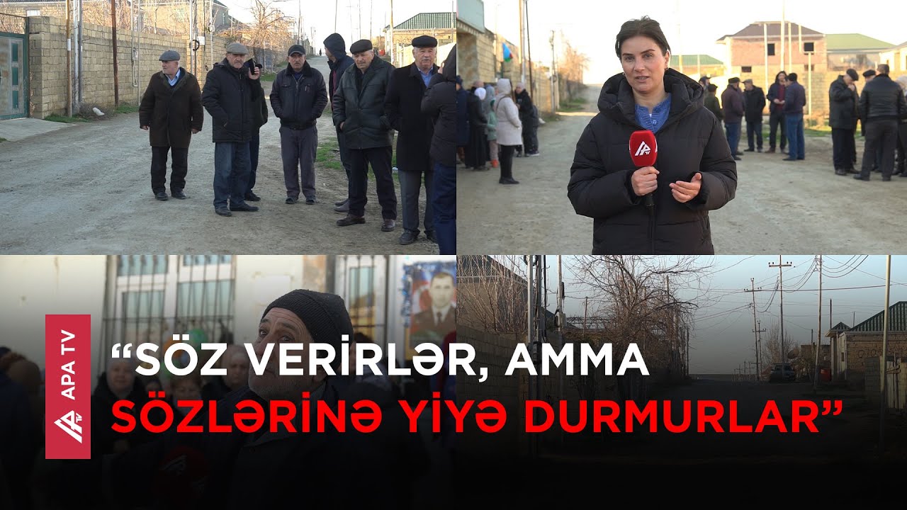 Saray sakinləri şikayətçidir: “Bu yolu pensiyamızı yığıb düzəltmişik, yeməmişik” - APA TV