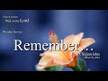 Worship mar 30 2024  remember  pr sujjan john